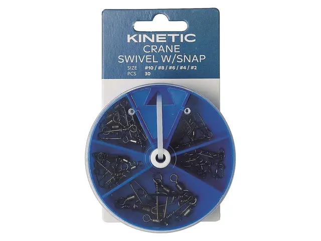 Kinetic Crane Swivel W/Snap Assortment 3 Kinetic Crane Swivel W/Snap Assortment